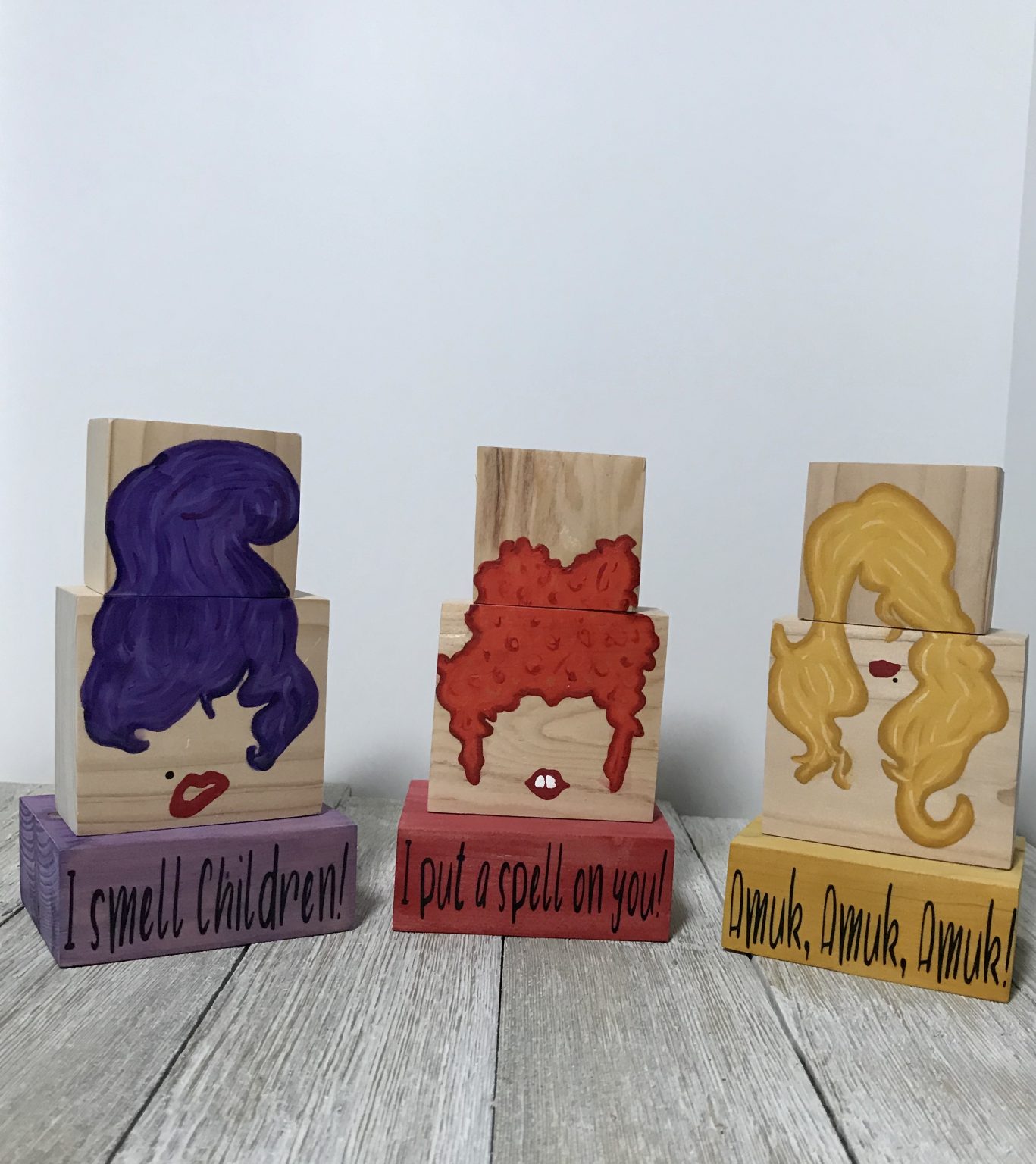 Sanderson Sister Chunky Block Set Craft Bomb Sisters